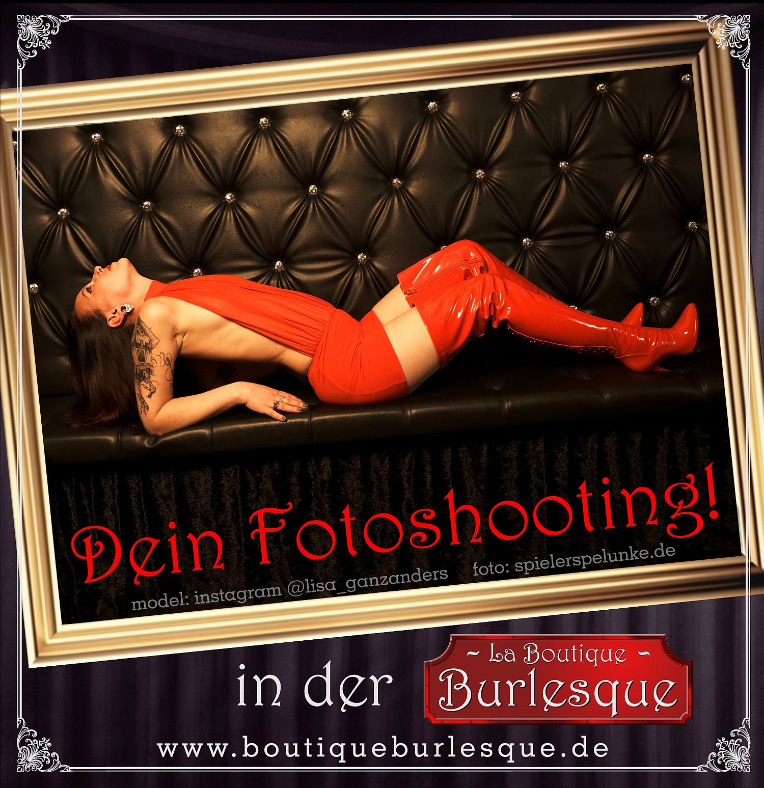 Dein Fotoshooting in der Boutique Burlesque erleben