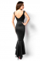 Preview: langes schwarzes Abendkleid in Meerjungfraulinie
