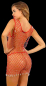 Preview: netztop netzkleid rot mit farbigem strass