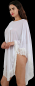 Preview: weisser poncho transparent tüll mit fransen spielerspelunke boutique burlesque