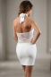 Preview: minikleid weiss partykleid clubkleid neckholder transparent boutiqueburlesque