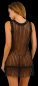 Preview: netztop netzkleid schwarz mit fransen