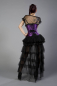 Preview: Unterbrust Korsett Purple Satin, Violetter Satin