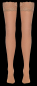 Preview: strapsstrümpfe nude mit breitem Spitzensaum dessous straps boutiqueburlesque