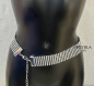 Preview: strass gürtel hüftgürtel taillengürtel silber breit boutiqueburlesque