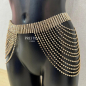 Preview: strass gürtel mit volants hüftgürtel taillengürtel gold boutiqueburlesque