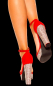 Preview: burlesque plateau high heel sandale strassplateau strassabsatz rote riemchen spielerspelunke