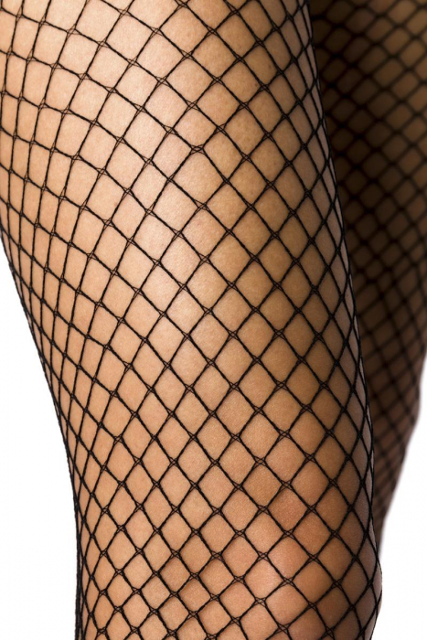 Preview: sexy strümpfe schwarz dessous netzstrumpfhose