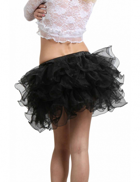 Preview: schwarzer Tüllrock Burlesque