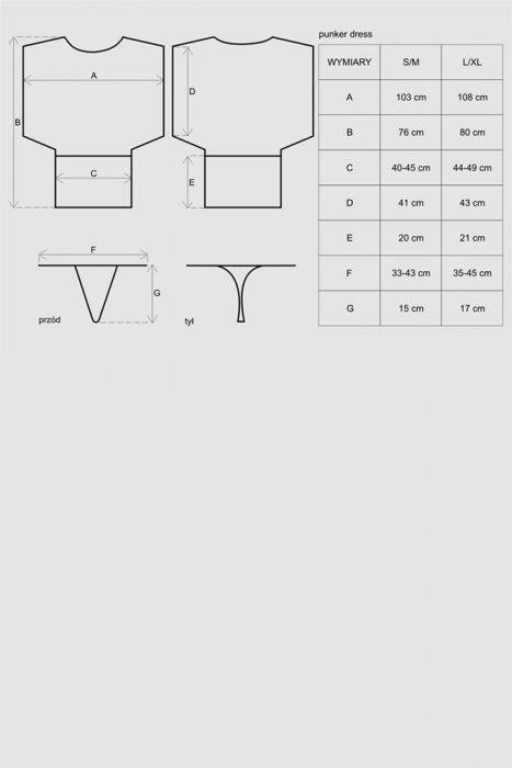 minikleid schwarz netz top string grössentabelle