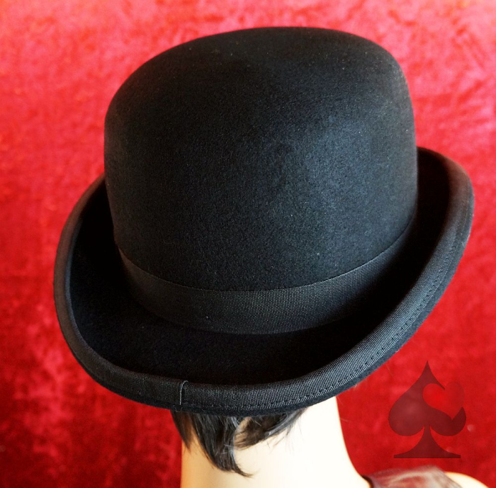 Preview: hut melone gothic steampunk burlesque wollfilz boutiqueburlesque