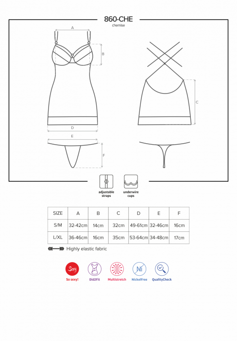 Preview: sexy chemise hemdchen weiss mit dekollete riemchen partykleid spielerspelunke