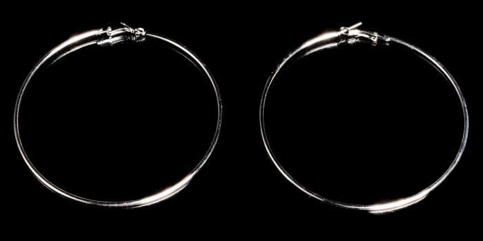 Preview: xxl creolen ohrringe ohrschmuck silberfarben spielerspelunke