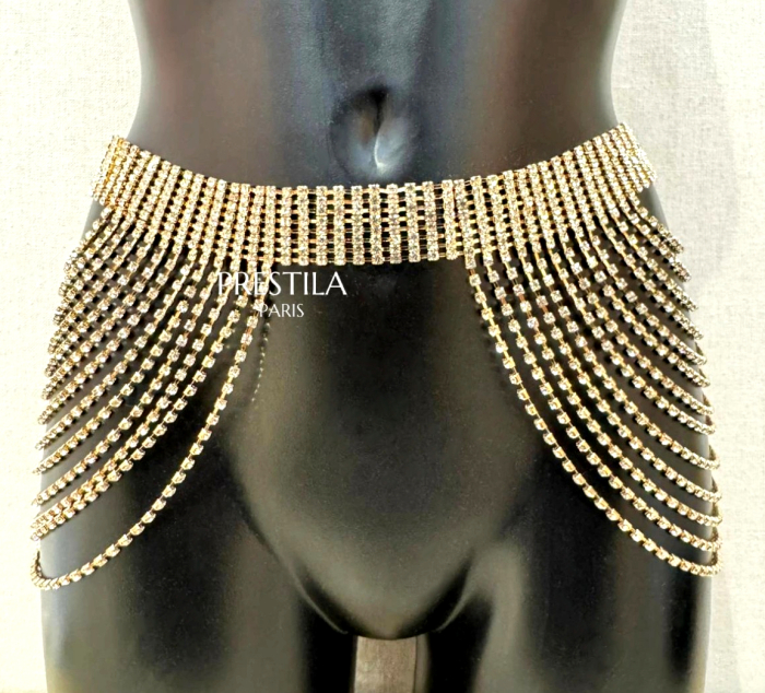 strass gürtel mit volants hüftgürtel taillengürtel gold boutiqueburlesque