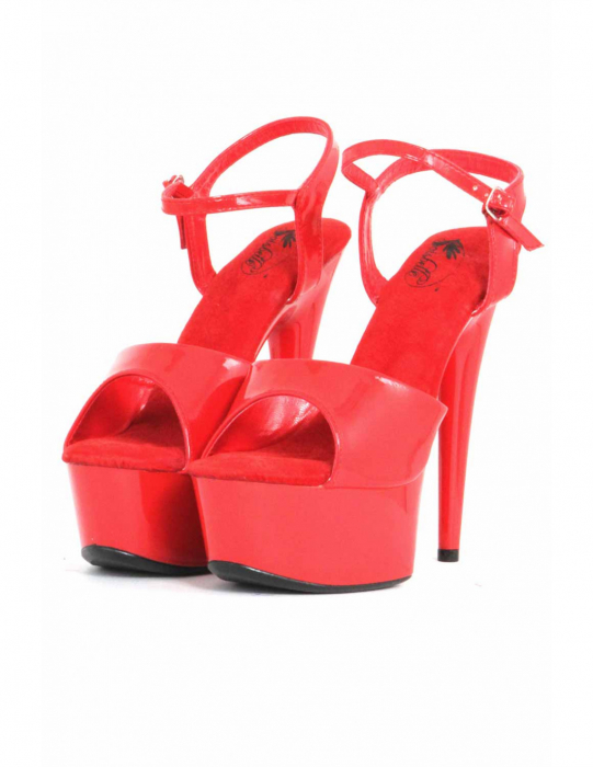 Preview: burlesque high heels plateau sandale lack rot