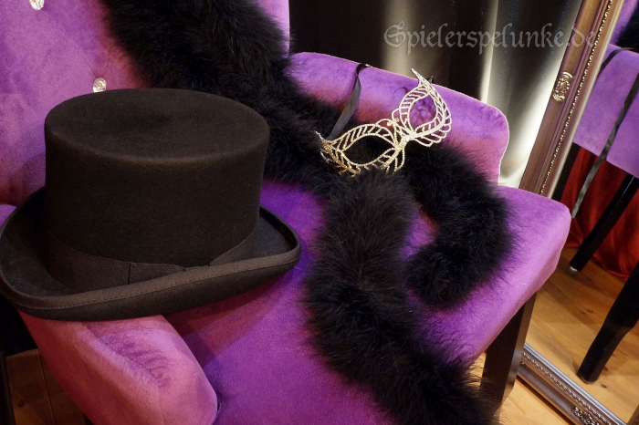 Preview: federboa marabu schwarz burlesque karneval