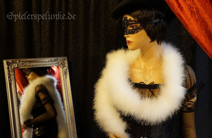 federboa marabu weiss burlesque karneval