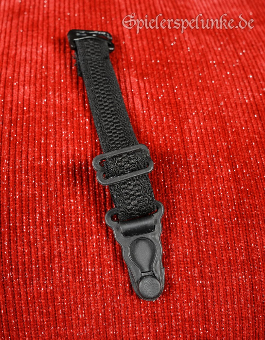 Preview: Suspender Strapse Strumpfhalter für Korsett, Corsagen, Miedergürtel, schwarz, verstellbar im Set mit 6 Stck.