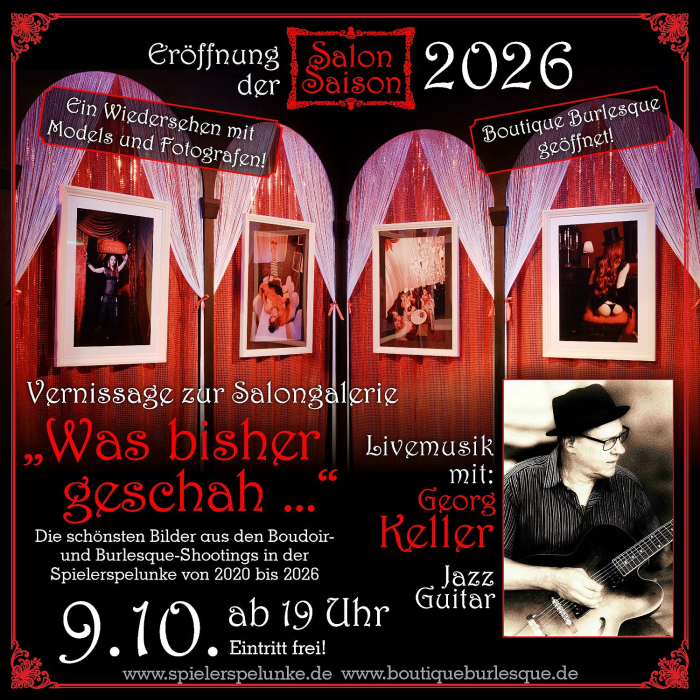 saloneröffnung mit vernissage der salongalerie eventboutique boutiqueburlesque