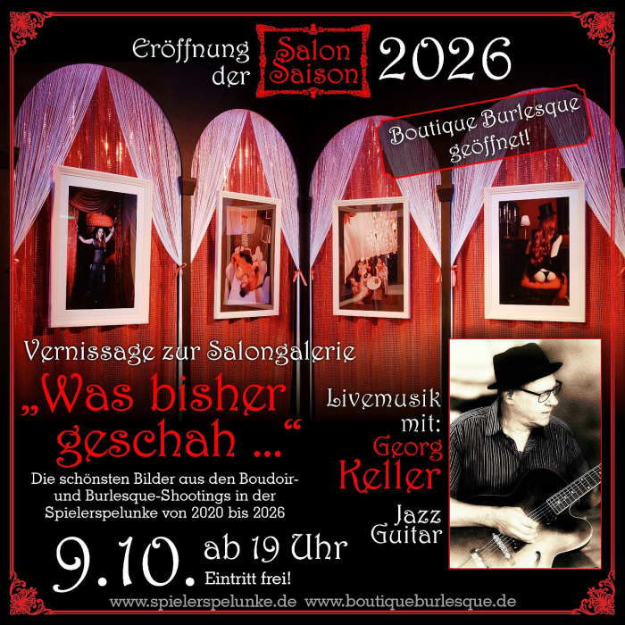 saloneröffnung mit vernissage der salongalerie eventboutique boutiqueburlesque