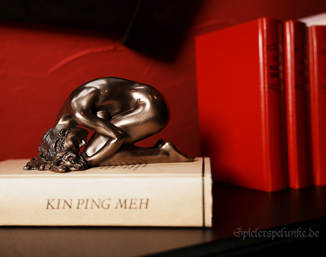 Bronze Akt Statue Frau "Kowtow" kniend, Stirn auf dem Boden