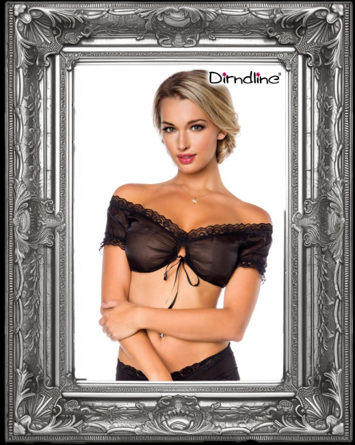 sexy bauchfrei schulterfrei bluse schwarz transparent spielerspelunke