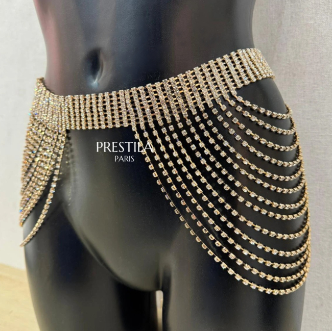 strass gürtel mit volants hüftgürtel taillengürtel gold boutiqueburlesque