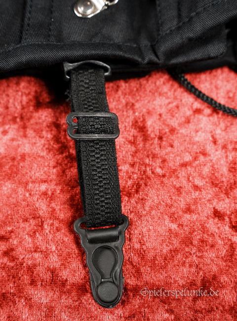 Suspender Strapse Strumpfhalter für Korsett, Corsagen, Miedergürtel, schwarz, verstellbar im Set mit 6 Stck.