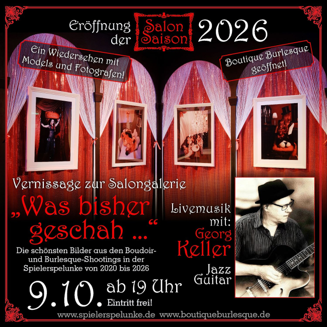 saloneröffnung mit vernissage der salongalerie eventboutique boutiqueburlesque
