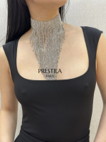 strasshalsband mit dekolleteschmuck silber breit glitzer boutiqueburlesque
