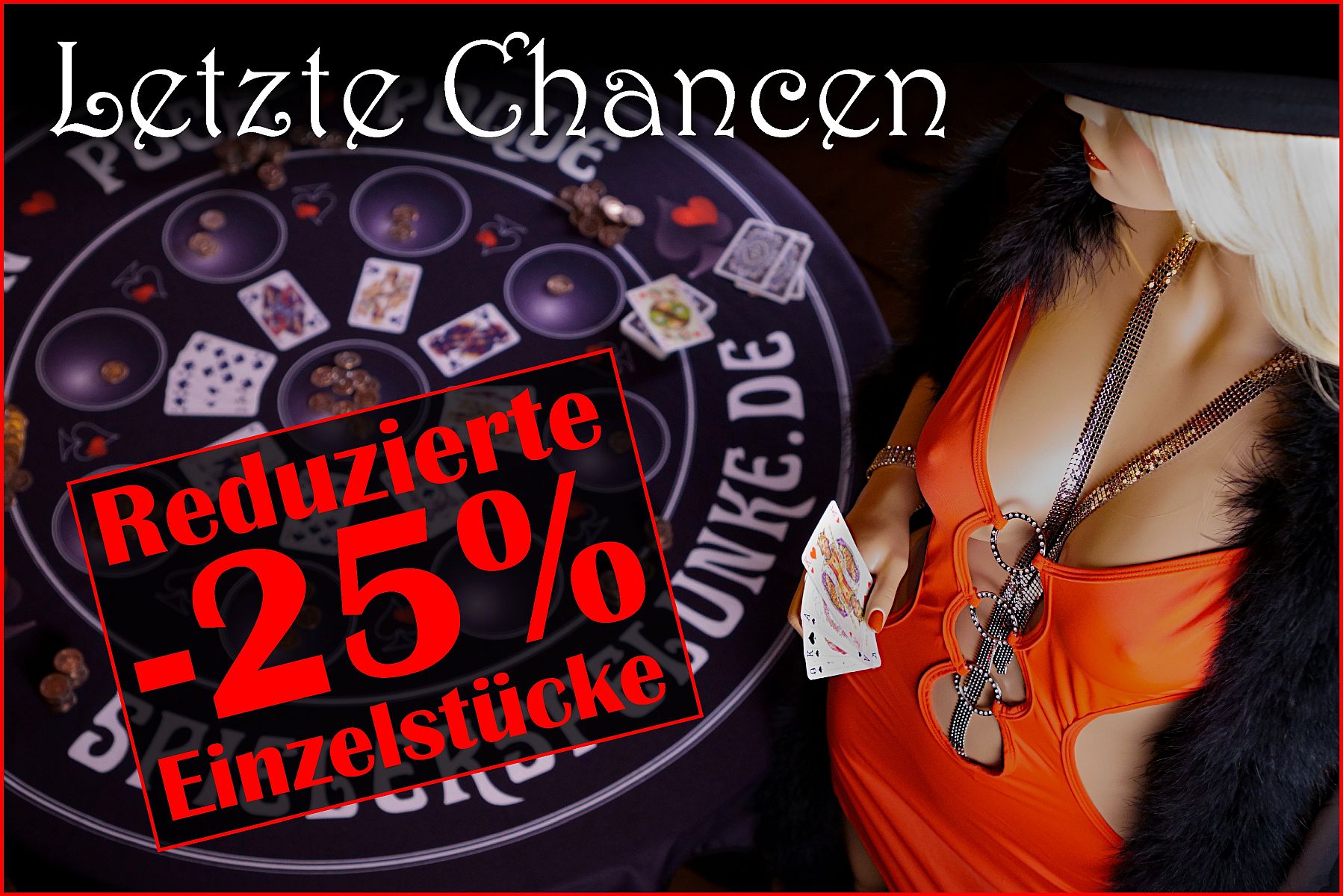 Letzte Chancen auf reduzierte Einzelstücke in der Boutique Burlesque